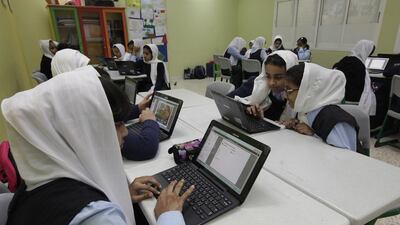 Abu Dhabi is taking steps to ignite the interest of youth in coding skills. Jeffrey E Biteng / The National
