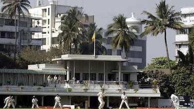 Test match action at Brabourne Stadium in 2006.