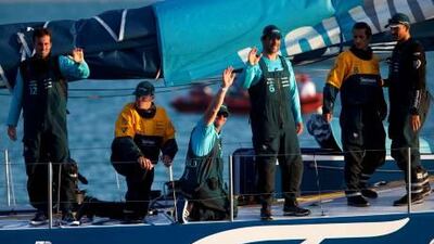 Team Telefonica arrived in Abu Dhabi second behind Groupama, but took Leg 2 overall to improve their tally to 66 points.