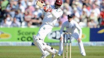 Marlon Samuels, the West Indies batsman, scored his third Test hundred yesterday. Gareth Copley / Getty Images