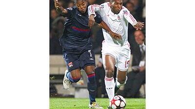 Lyon will hope Michel Bastos, left, plays tonight.