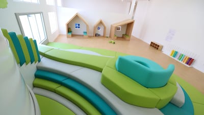 Parents can watch their little ones interact with others while venturing up the treehouse structure.