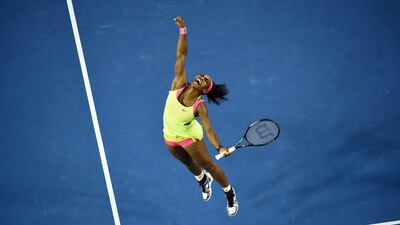 Serena Williams celebrates after winning the Australian Open in January this year. William West / AFP / January 21, 2015