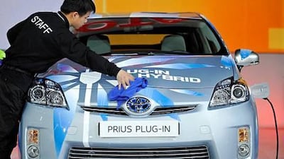 The Toyota Prius is the only hybrid offered in the UAE by the Japanese automaker, but Toyota is looking to change that. AFP