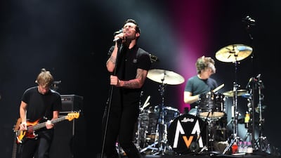 Maroon 5 haven't played in Dubai since 2011. Getty Images.