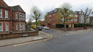 The street in Finchley, London where the three suspects were arrested. Photo: Google Street View