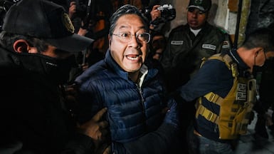 Former Bolivian president Luis Arce Catacora enters San Pedro prison after a judge ordered him held in pre-trial detention for five months as part of an investigation into alleged embezzlement, in La Paz. Reuters