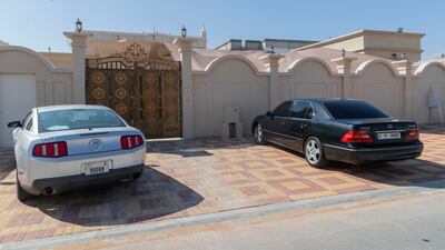 Outside the villa and the available parking spaces. Antonie Robertson / The National