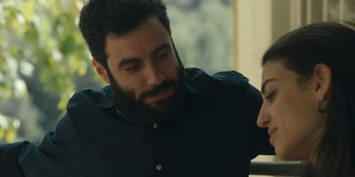 Raed Burbara and Manar Shehab in Happy Holidays. Photo: Indie Sales