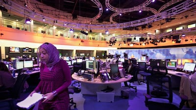 Al Jazeera's newsroom in Doha, Qatar on May 26, 2011. Jaime Puebla for The National Newspaper