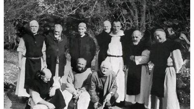 Seven of the nine monks of the monks of the Tibhirine monastery whose kidnapping is once again intriguing France. AFP