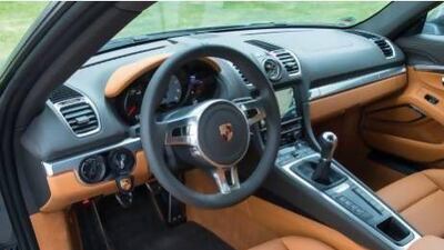 The Porsche Cayman S interior. Courtesy Porsche