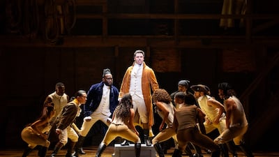 The musical tells the story of American founding father Alexander Hamilton. Photo: Hamilton International Tour