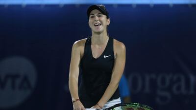 Switzerland's Belinda Bencic is through to the Dubai Duty Free Tennis Championships final. AP Photo