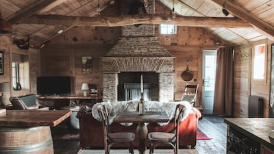 2. The luxury Moonshine Shack in Cornwall, England offers a bolthole on the coast complete with a hot tub, private porch and magnificent open-fire.