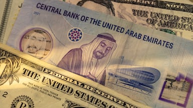 The UAE Central Bank moves with the US Federal Reserve because the dirham is pegged to the dollar. Antonie Robertson / The National