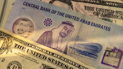 The UAE Central Bank moves with the US Federal Reserve because the dirham is pegged to the dollar. Antonie Robertson / The National