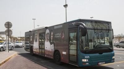The price of a bus ticket will remain the same even if the cost of fuel is increased. Mona Al Marzooqi / The National