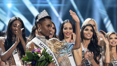 Zozibini Tunzi, Miss Universe South Africa 2019, is crowned Miss Universe on Sunday, December 8, 2019 at the Tyler Perry Studios in Atlanta, USA. Miss Universe