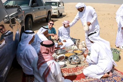 The National visited Bedouin grazing camels at the Al Ghiyathi desert area in Abu Dhabi. Victor Besa / The National