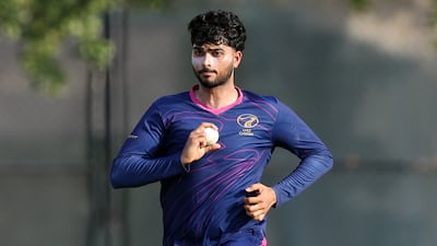 All-rounder Ali Naseer at the ICC Academy, Dubai. Chris Whiteoak / The National