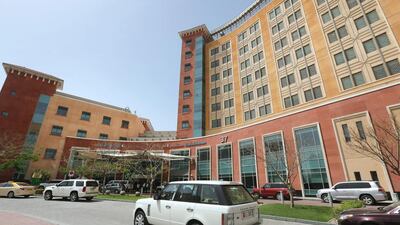 Above, Mediclinic City hospital at Dubai Healthcare City. Mediclinic’s facilities in the UAE are expected to generate low to mid single-digit revenue growth during the full 2016-17 financial year. Jaime Puebla / The National