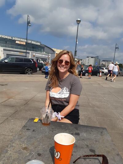 Teacher Tara McMahon is relieved to be returning to the Emirates on Friday after months in Ireland. Tara McMahon