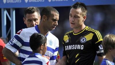 It has been a year since John Terry, right, quit playing for England since the fall-out from the Anton Ferdinand court case. Glyn Kirk / AFP