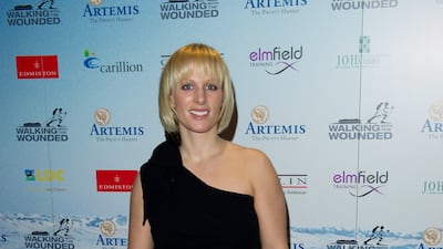 Zara Phillips, wearing a one-shoulder black dress, attends the Ice & Diamonds Send-Off Ball at Battersea Power Station on March 3, 2011 in London. Getty Images