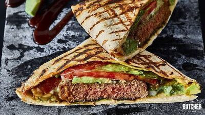 The Ugly is basically a burger, but served in a wrap. Courtesy The Butcher