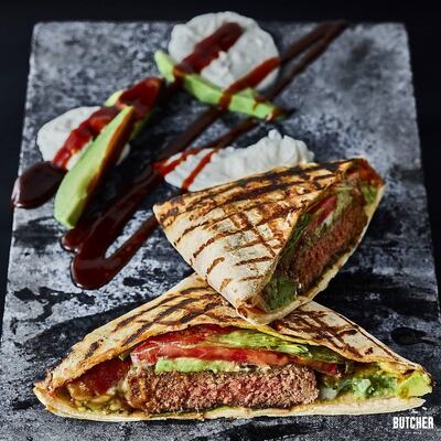 The aptly named 'The Ugly' is basically a burger, but served in a wrap. Courtesy The Butcher