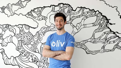 Jean-Michel Gauthier is the co-founder and chief executive of the Dubai digital career platform Oliv. Pawan Singh / The National