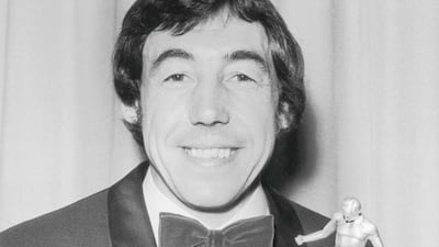 Gordon Banks collects his Football Writers' Association Footballer of the Year award in London in 1972. Getty Images