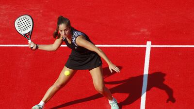 Padel is the fastest growing sport in the UAE. EPA