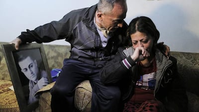 The mother and father of Muhammad Musallam denied their son was working as an Israeli spy. Picture taken February 12, 2015. Ammar Awad / Reuters