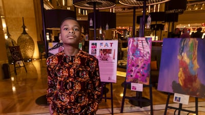 Kanyeyachukwu Tagbo-Okeke, who has non-verbal autism, began showing a natural inclination towards painting when he was two. All Photos: Antonie Robertson / The National