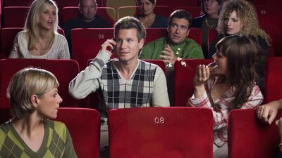 VOX is bringing out a series of short films – including one on using mobile phones during screenings – to target bad cinema behaviour. Getty Images