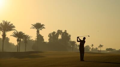 England's Ashley Chesters plays his second shot on the third during Day 1 of the Omega Dubai Desert Classic at Emirates Golf Club on Thursday, January 28. Getty