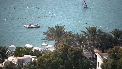 Hoteliers in Abu Dhabi forecast a busy holiday period as residents choose to spend their break here. Above, the Hiltonia Beach Club. Silvia Razgova / The National