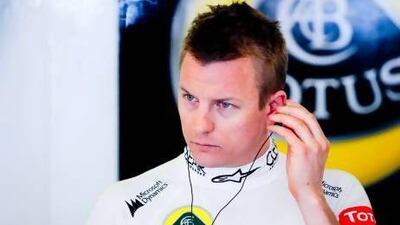 Lotus team principal Eric Boullier mentioned his team driver Kimi Raikkonen, above, when he described how many people are involved in a racing team and how implementing team rules in the second race of the season is wrong. Diego Azube / EPA