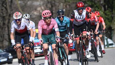 Riders during the Paris-Nice race. AFP