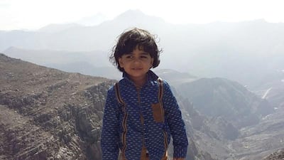 Fazaa Al Kindi, 3, was killed in a flash flood in Ras Al Khaimah. Courtesy Al Kindi family