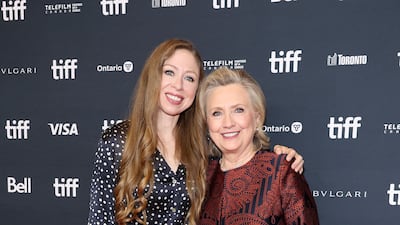 Chelsea Clinton and Hillary Clinton attend the new Apple documentary series 'Gutsy' event. Getty Images / AFP