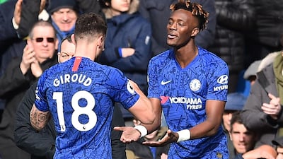 Chelsea should welcome Tammy Abraham back into the team when football resumes. AFP