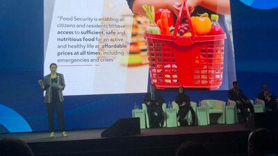 H.E. Mariam Al Mehairi explains UAE Food Security for the next Generation. Balquees Basalom / The National