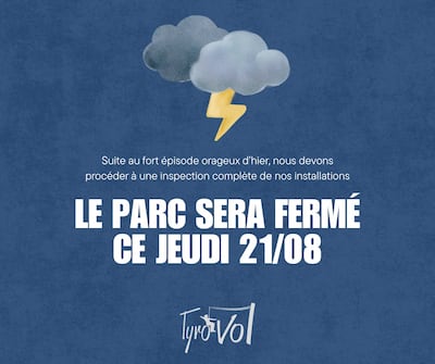 The adventure park's closure announcement on Facebook. Photo: Facebook