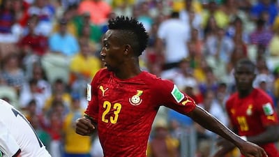 Harrison Afful played with Ghana at the 2014 World Cup in Brazil. Michael Steele / Getty Images / June 21, 2014