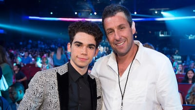 Cameron Boyce and Adam Sandler at the 2017 Radio Disney Music Awards. Getty Images