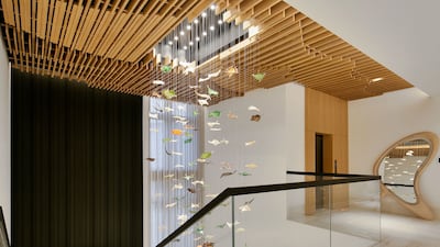 A view of the top landing.