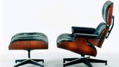 An Eames lounge chair and ottoman. NIck Merrick / AP